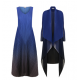 Alquema. Long estrella dress. Medieval blue