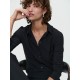 Jane Lushka. Bluse Betty easy wear Technical Jersey. Black