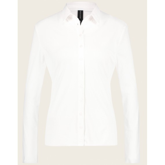 Jane Lushka. Bluse Betty easy wear Technical Jersey. White