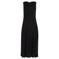 Alquema. Long estrella dress. Black