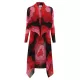 Alquema. Collare coat. Pink roses