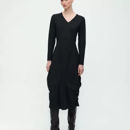 Jane Lushka. Ria dress  Tecnical jersey. Black