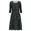 Alquema. 3/4 Sleeve Smash Pocket Dress. Middle earth