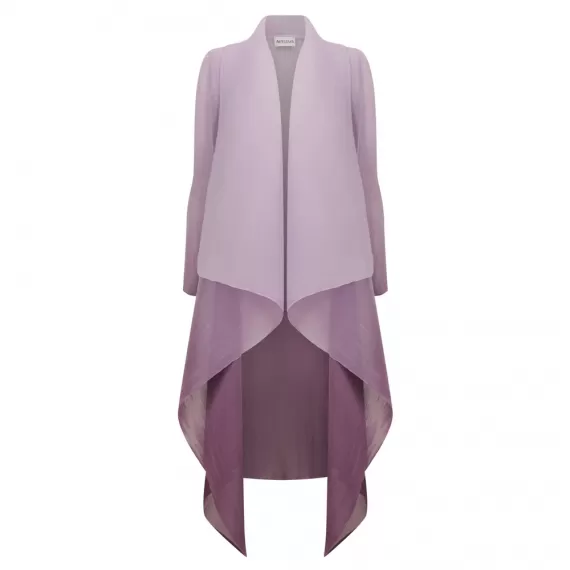 Alquema. Collare coat. Foggy Lavender