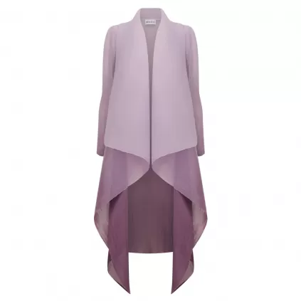 Alquema. Collare coat. Foggy Lavender